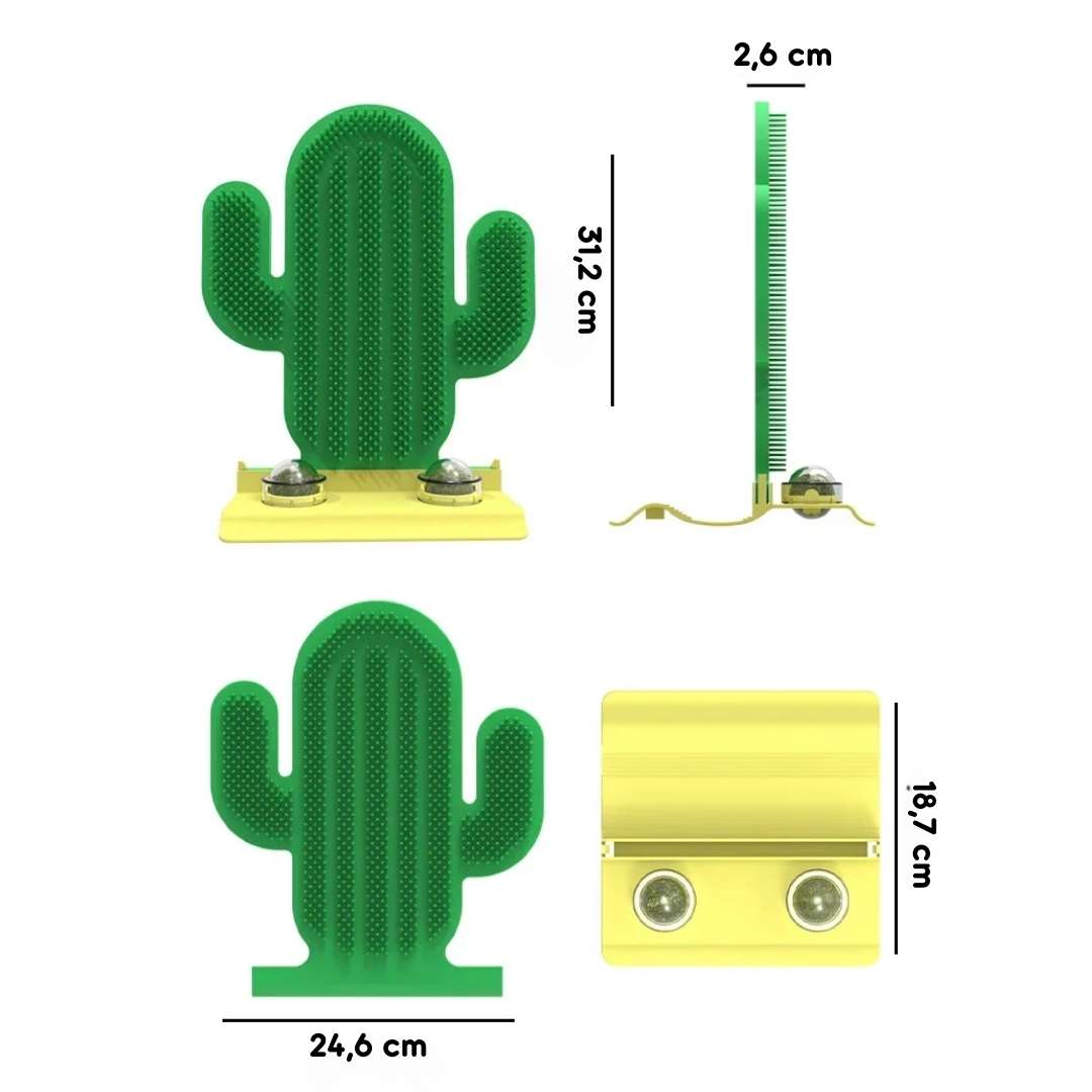 Cactus Corner Cat Massager with Catnip