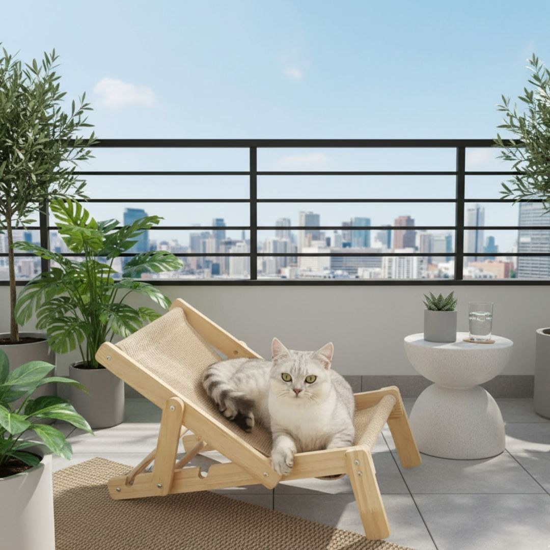 2-in-1 Armchair Cat Scratcher