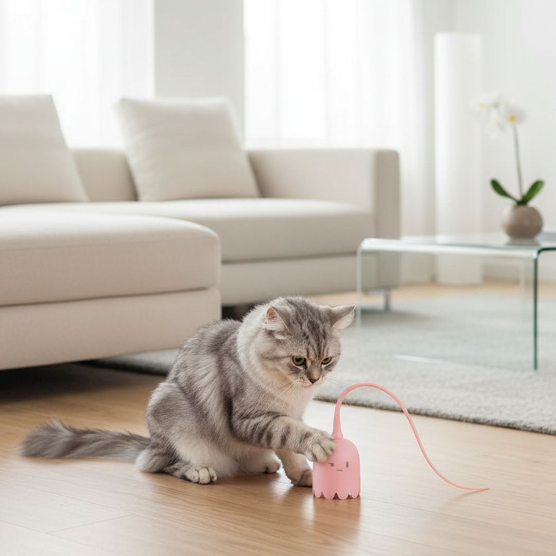 Interactive Ghost with Tail for Dogs and Cats