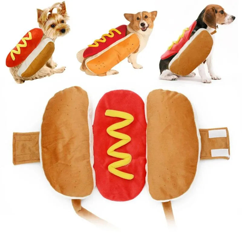 Hot Dog Costume for Dogs and Cats