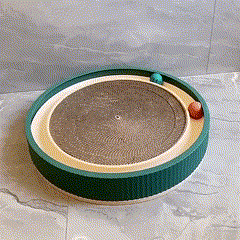 Round Cat Scratcher Bed with Ball