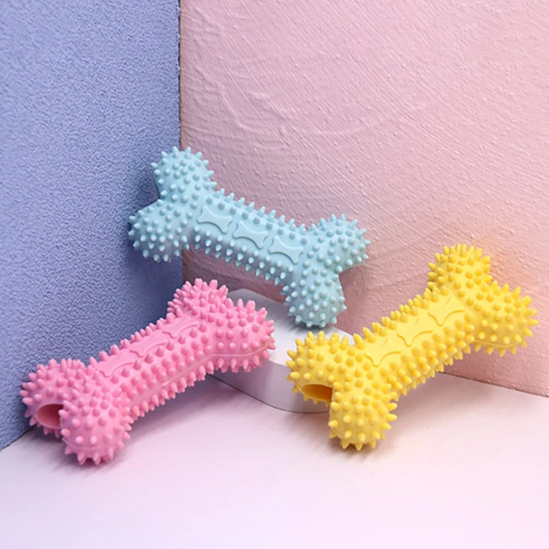 Puppy Bone-Shaped Treat Holder Chew Toy