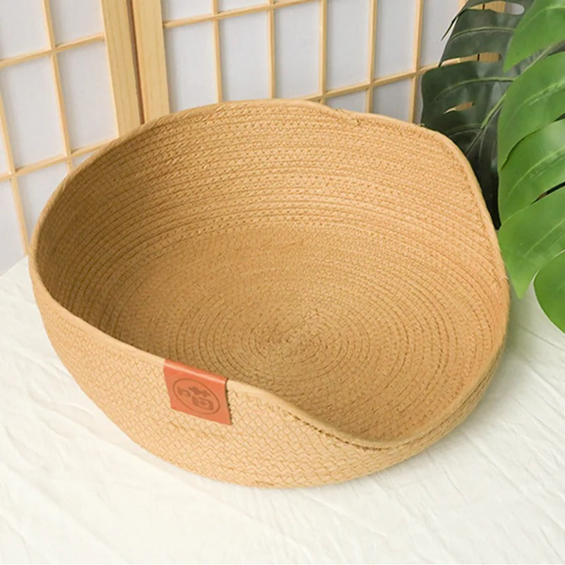Pet Basket Bed with Cushion
