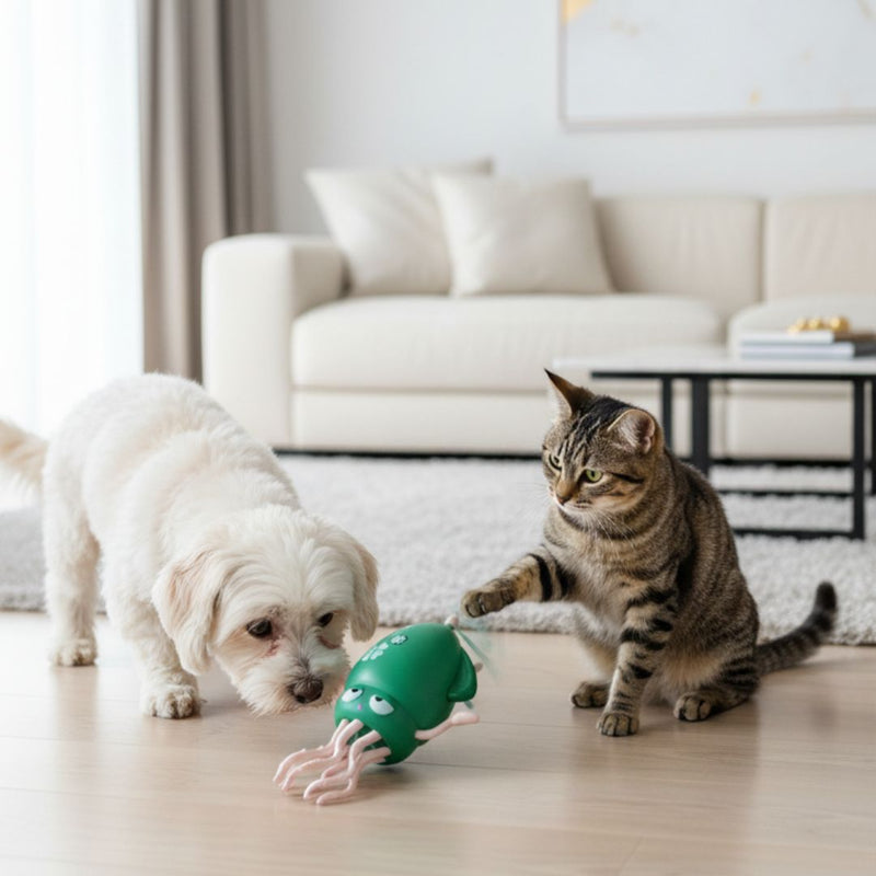Interactive Dancing Octopus for Pets