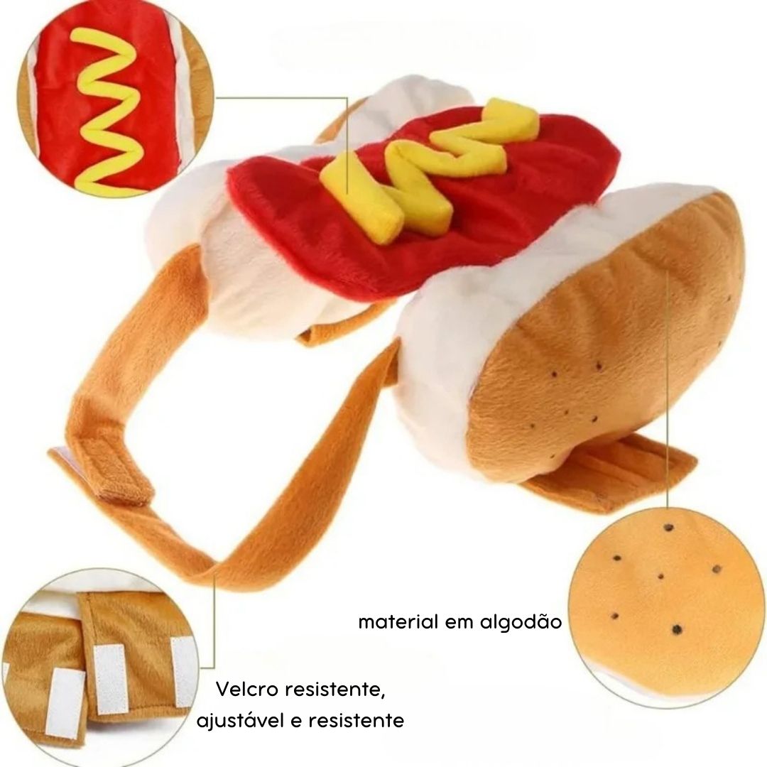 Hot Dog Costume for Dogs and Cats