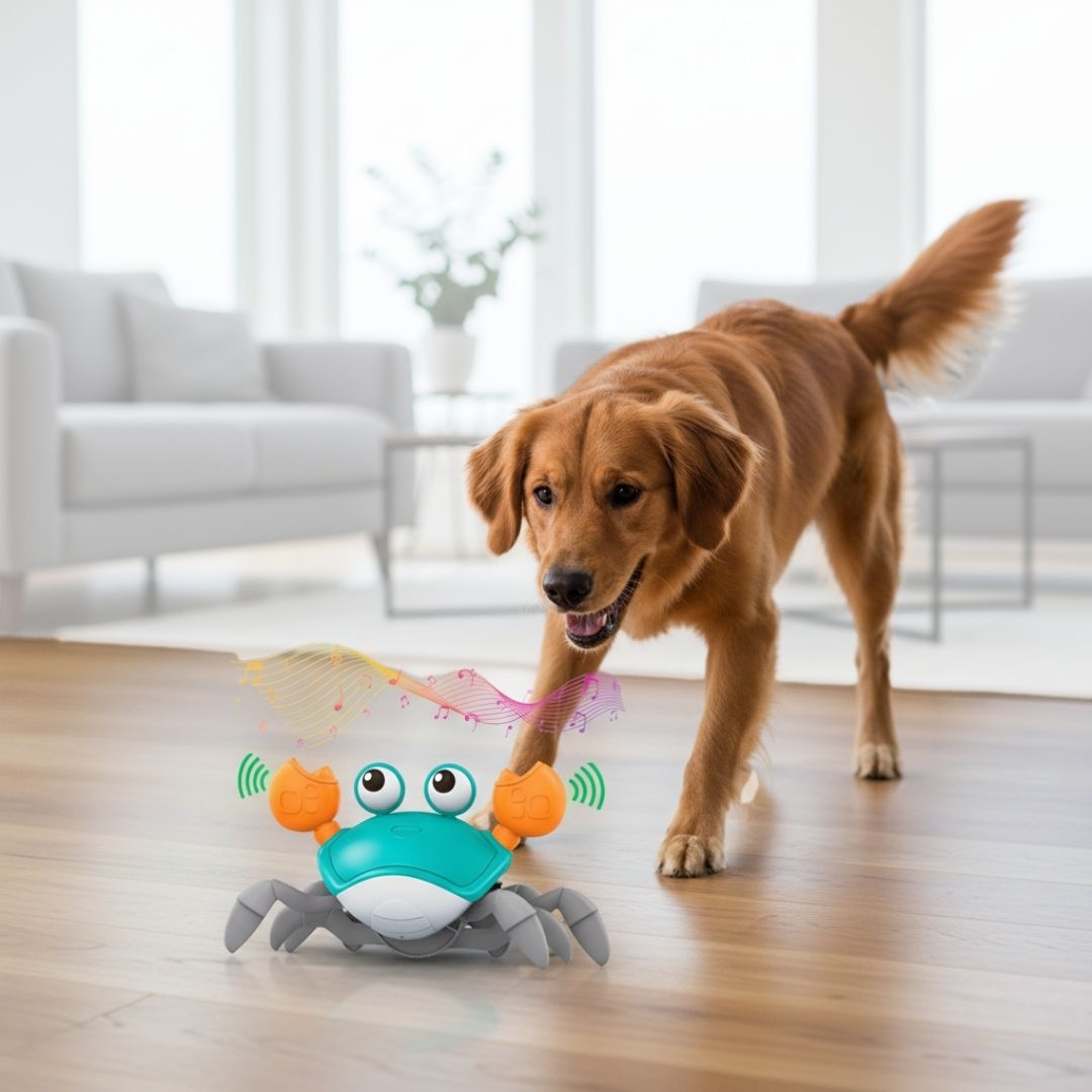 Interactive Scuttling Crab Toy for Dogs