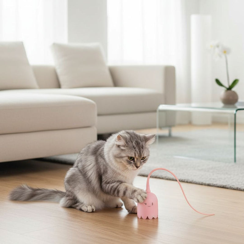 Interactive Ghost with Tail for Dogs and Cats