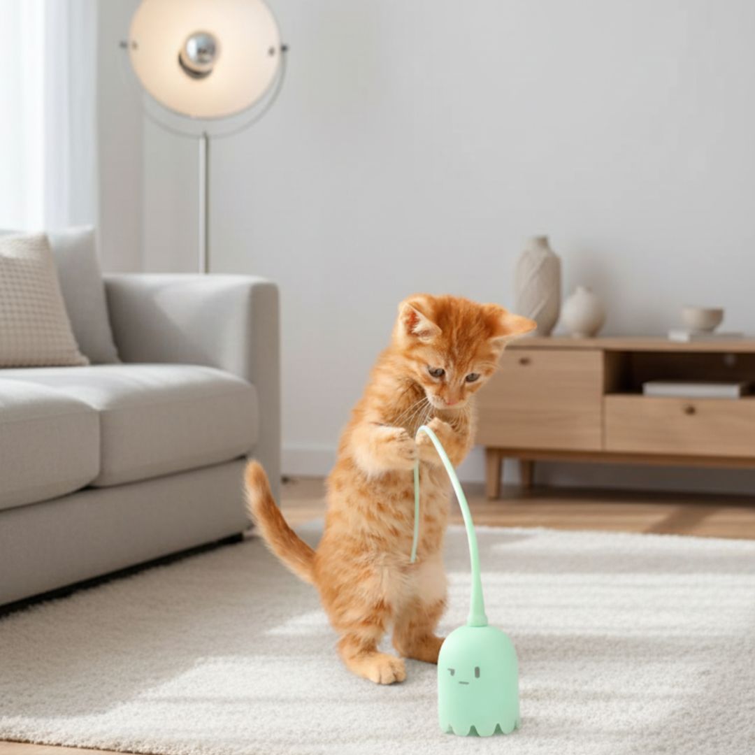 Interactive Ghost with Tail for Dogs and Cats